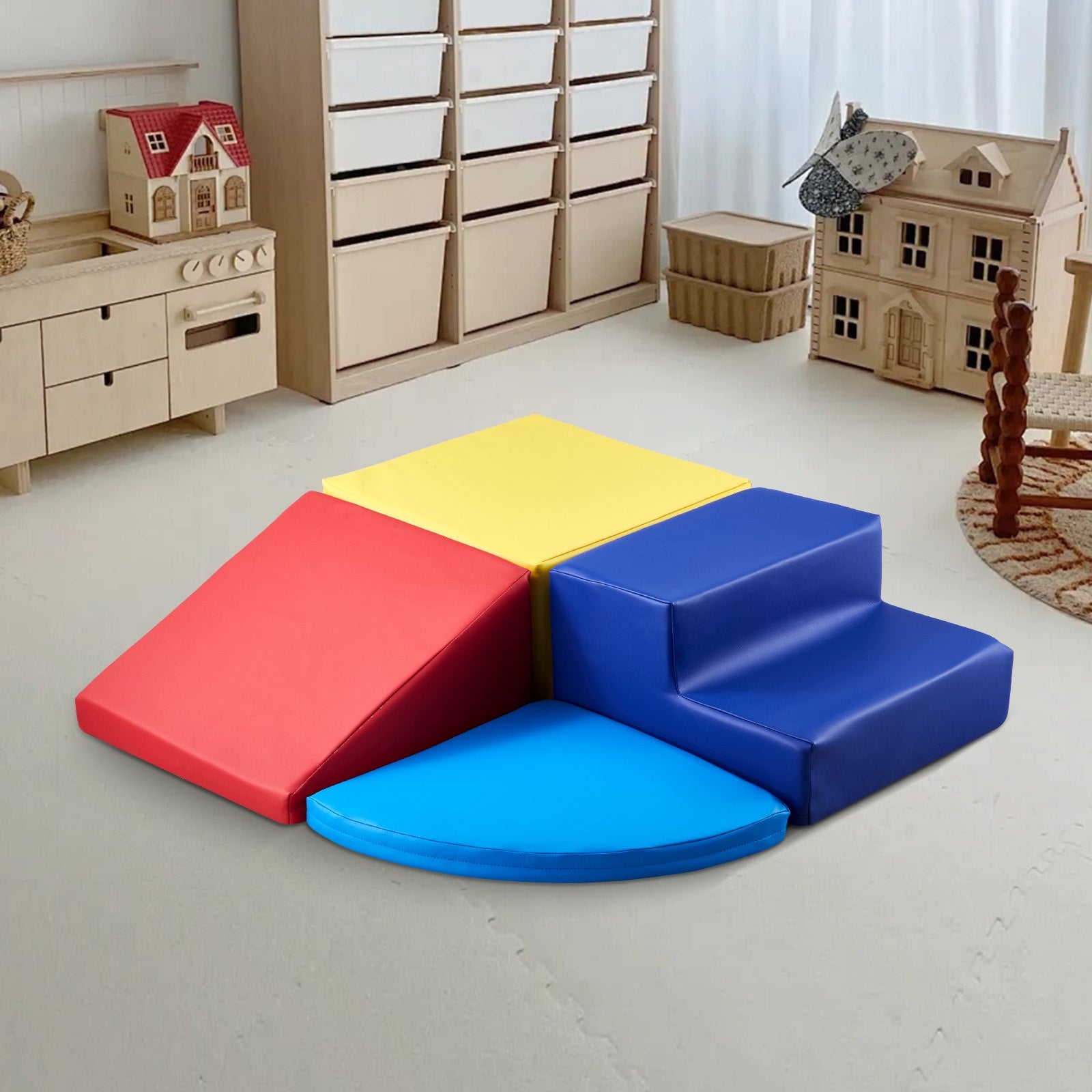 Climbing Toys 4 Piece Foam Climbing Blocks Set For Toddlers And Preschoolers